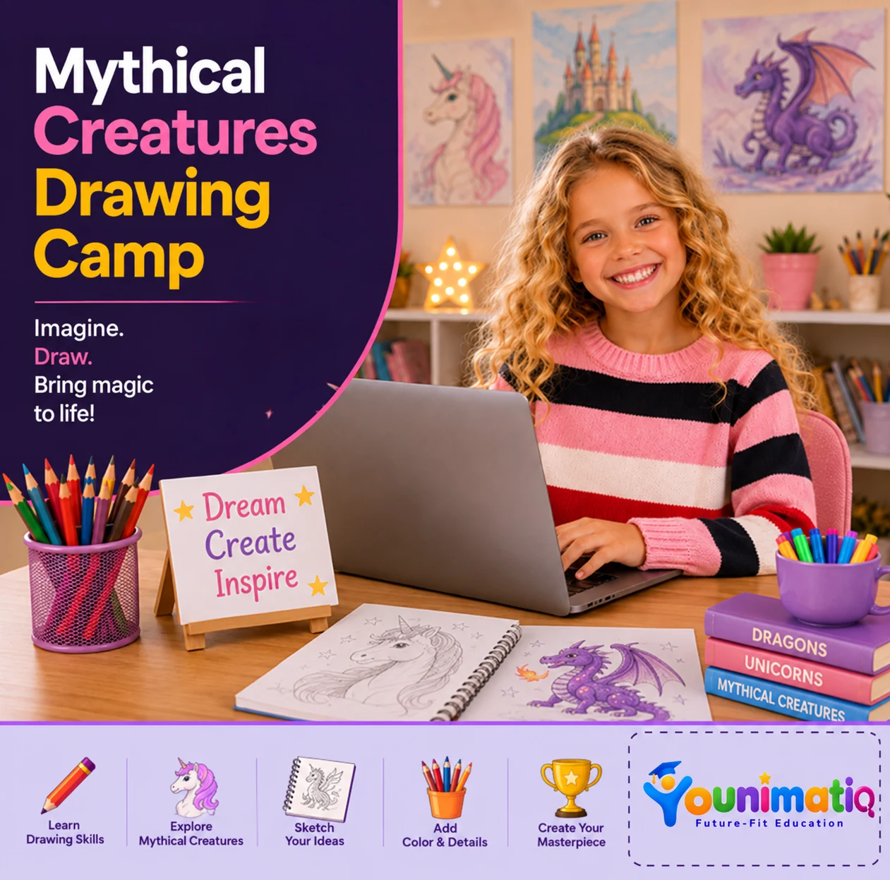 Mythical Creatures Drawing Camp