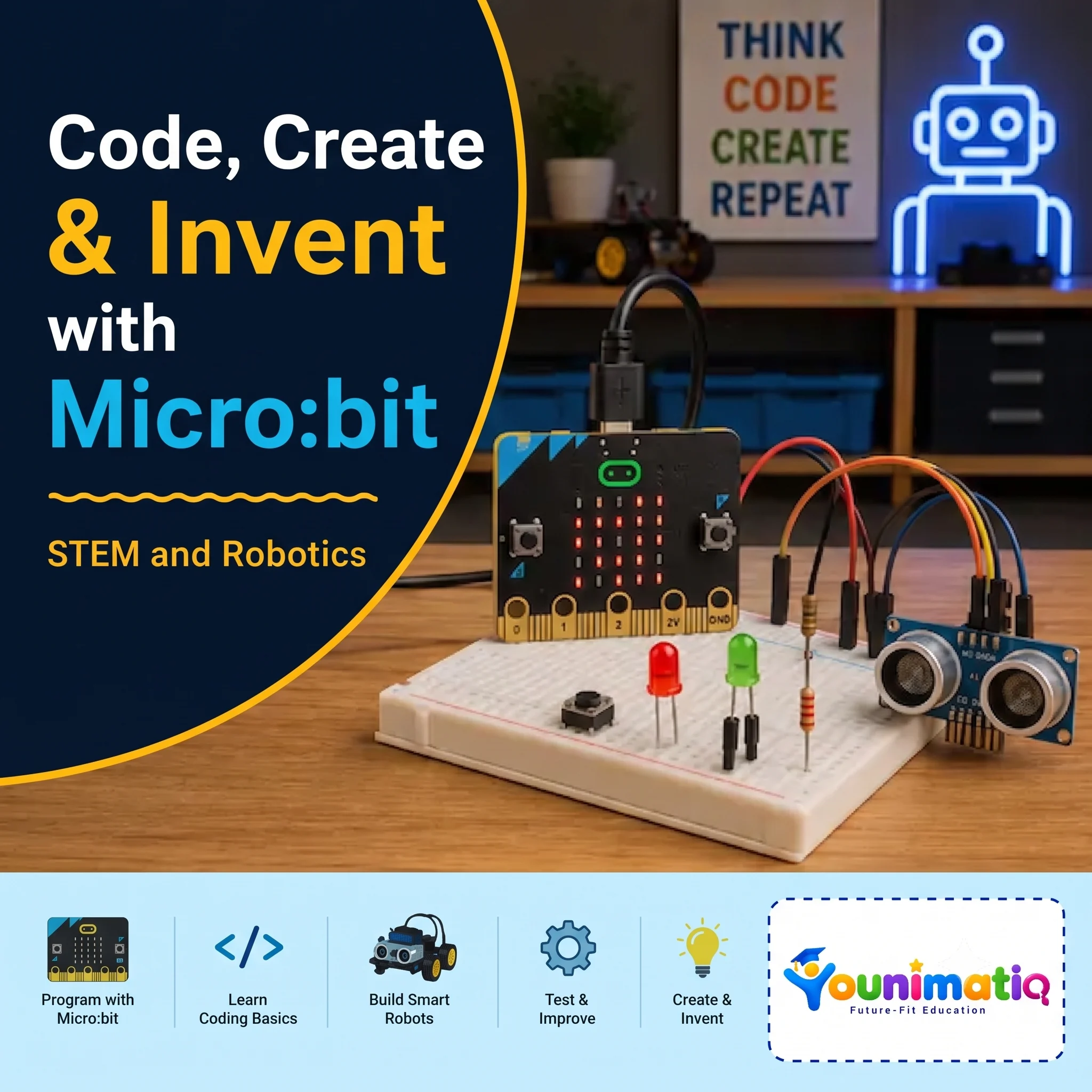 STEAM & Robotics Course: Code, Create & Invent with Micro:bit