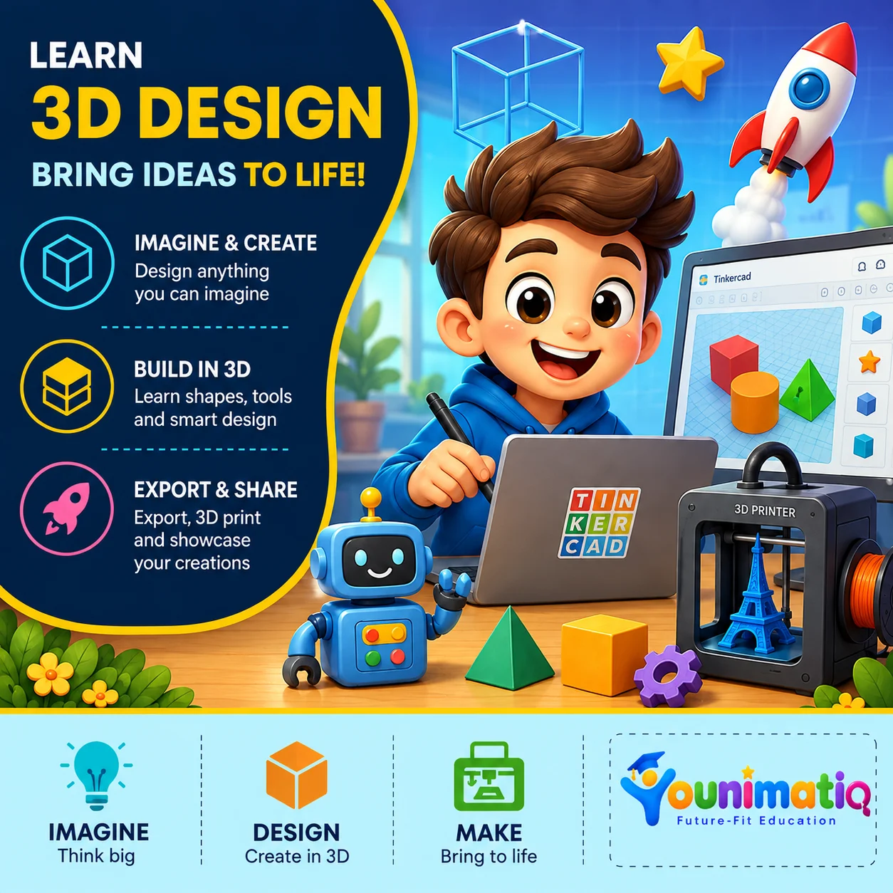 3D Design: Bring Ideas, Robots to Life