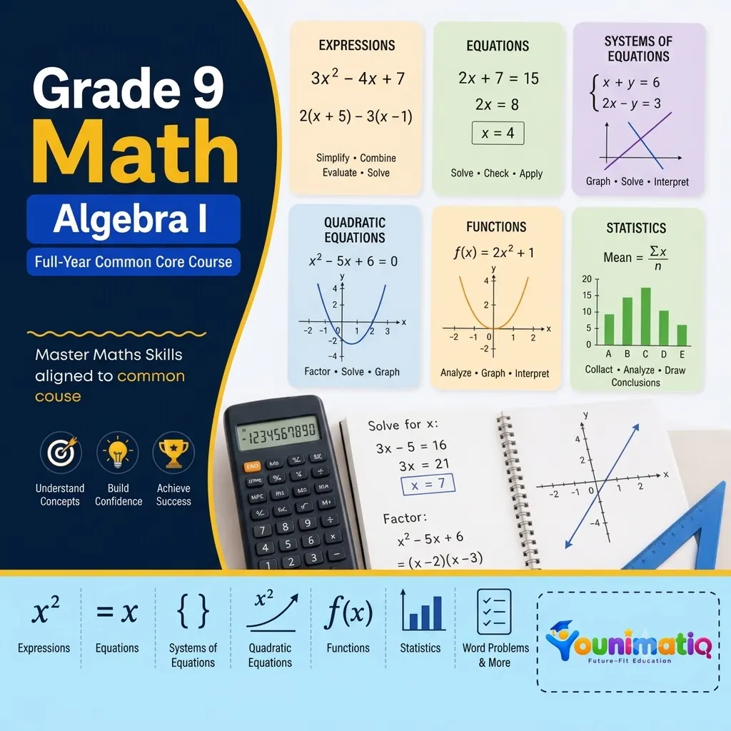 Grade 9 Math — Algebra I — Full-Year Common Core Course