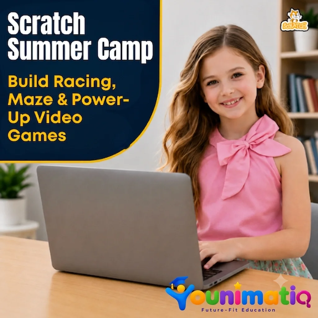 Scratch Summer Camp: Build Racing, Maze & Power-Up Video Games