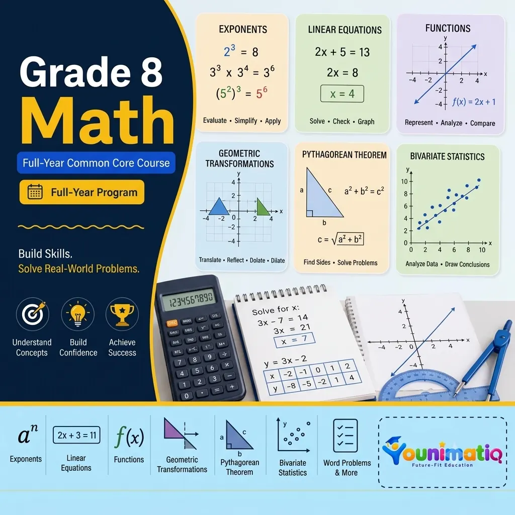 Grade 8 Math — Full-Year Common Core Course