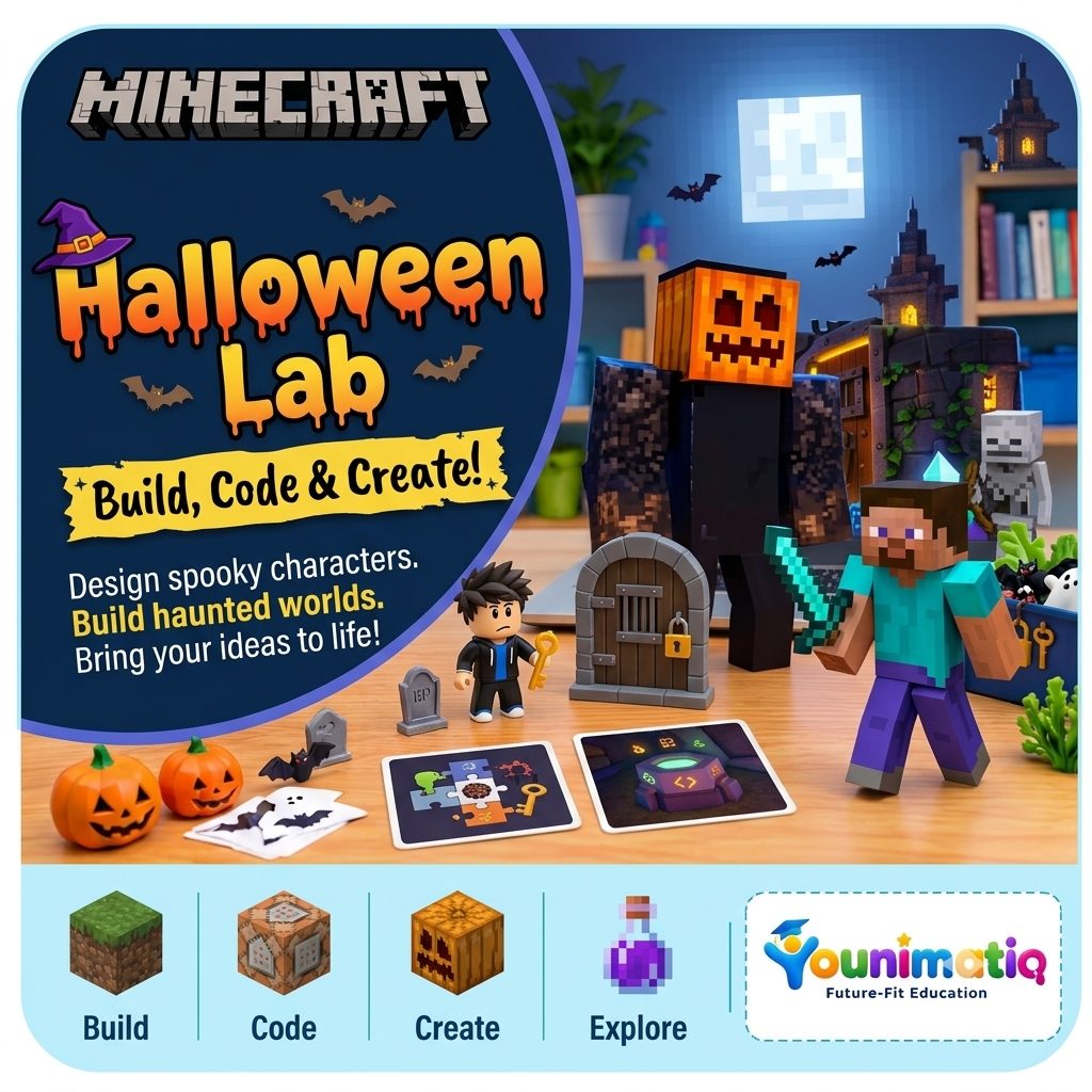 Minecraft Halloween Lab: Build, Code & Create!