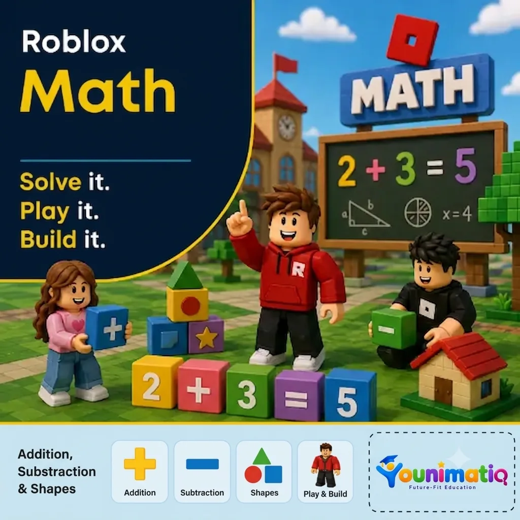 Roblox Math Quest: Numbers, Shapes & Story Problems